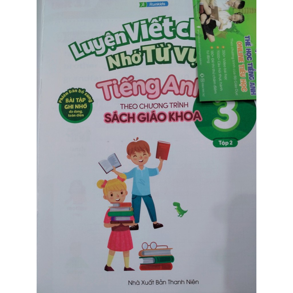 Sách - Luyện viết chữ nhớ từ vựng tiếng anh theo chương trình sách giáo khoa lớp 3 tập 2