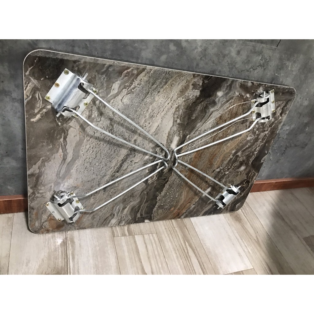 Bàn học gấp gọn thương hiệu TADA, bàn gấp ngồi học trên giường mặt vân đá sang trọng (zp06) | BigBuy360 - bigbuy360.vn