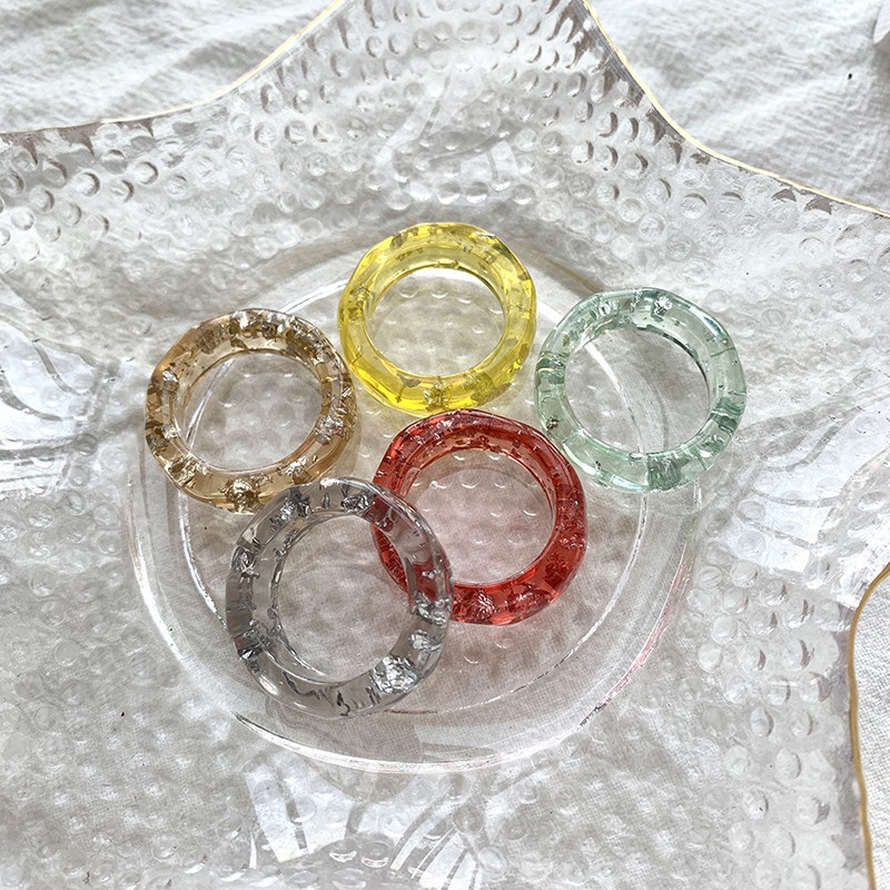 Nhẫn Nhựa Acrylic Thời Trang Đường Kính 1.8cm