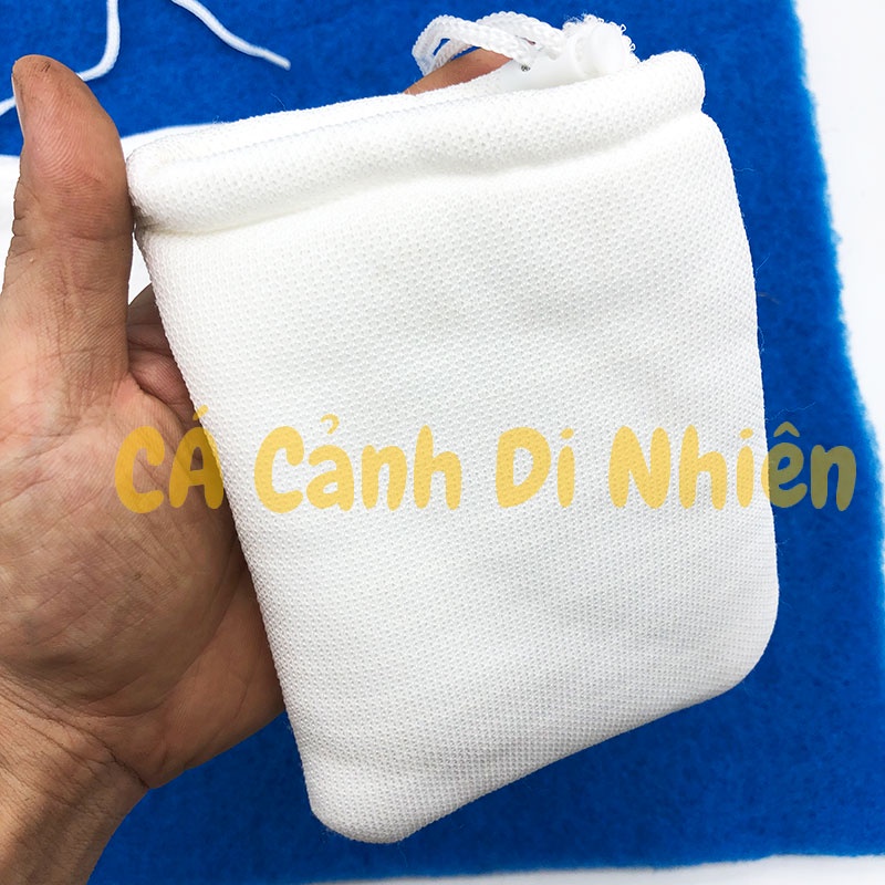 Túi lọc nước giữ cặn hồ cá loại DÀY có dây rút bằng vải bông