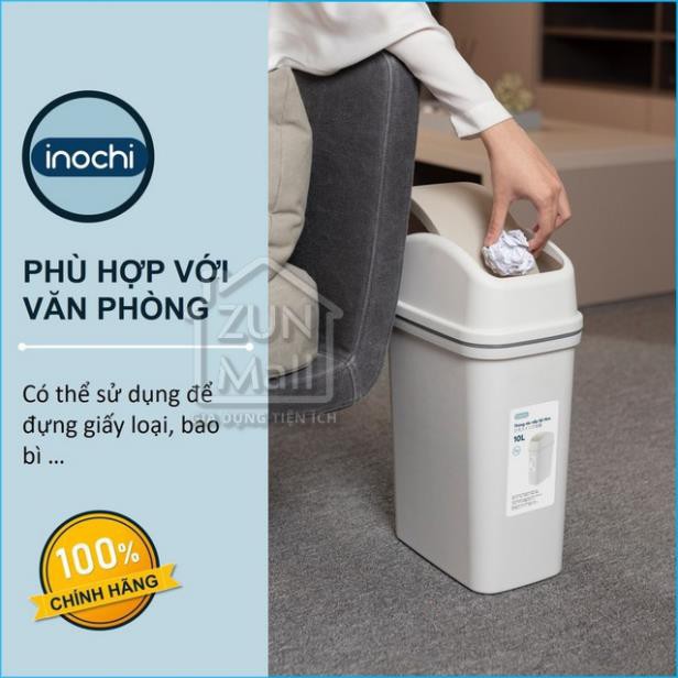 Thùng Rác Nhựa Cao Cấp Nắp Lật 15 Lít Inochi Nhật Bản - Phù Hợp Với Không Gian Sống Hiện Đại