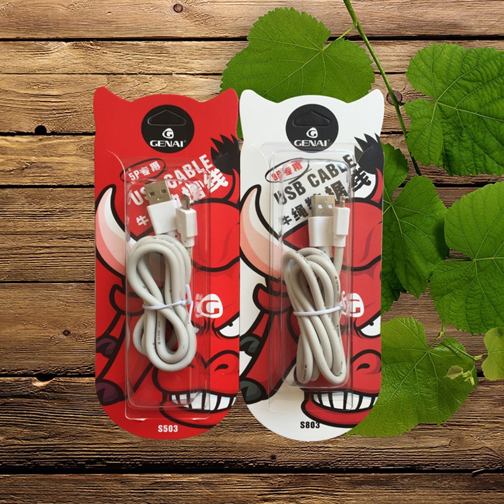 Dây Sạc Trâu Genai S503 Micro For All Samsung, Oppo, Xiaomi, Lumia, Sony, LG... - NK
