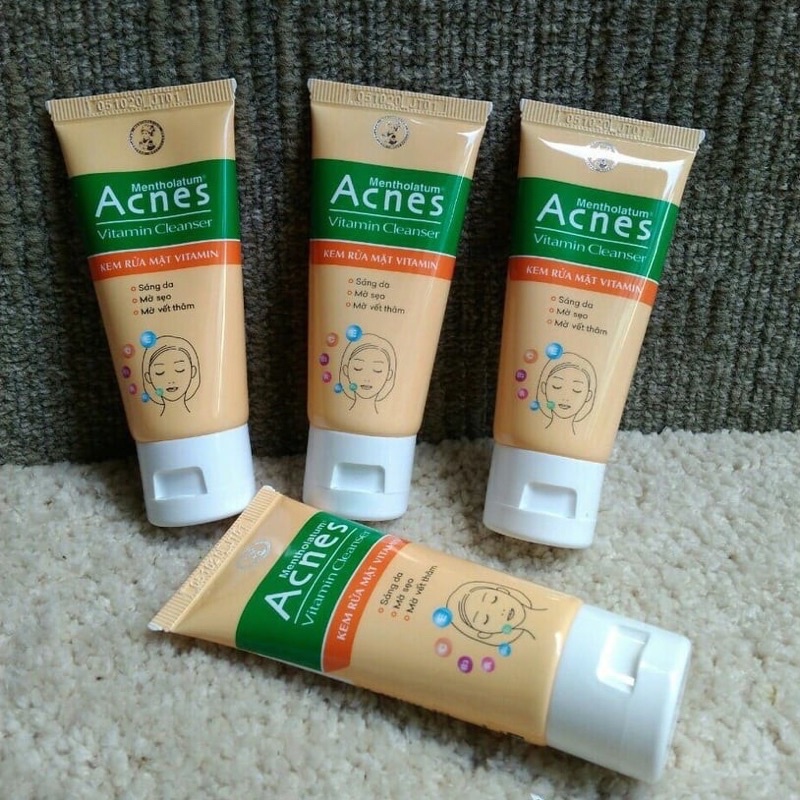 {Tuýp 25g} Sữa Rửa Mặt Sáng Da Mờ Thâm, Mờ Sẹo Vitamin Acnes