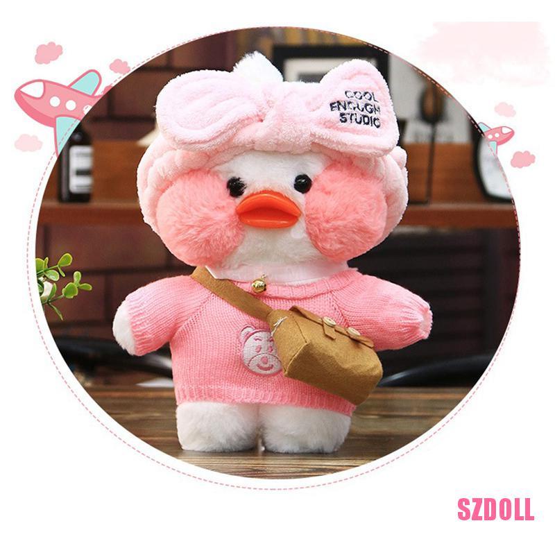 Thú Nhồi Bông 30Cm Hình Chú Vịt Vàng Hoạt Hình Lalafan Cafe