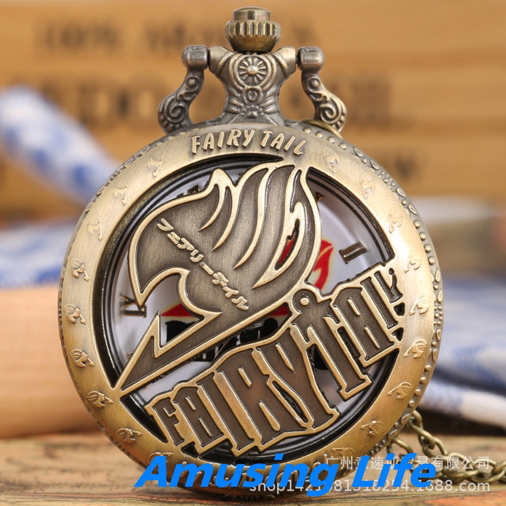 Quartz Pocket Watch Retro Anime Fairy Tail Của Đuôi Lớn Đồng Hồ Bỏ Túi Rỗng Thạch Anh Quà Tặng Kỷ Niệm Bảng Xếp Hạng Thư