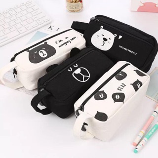 Hộp bút vải Gấu kute