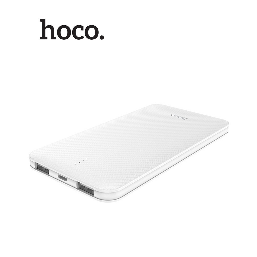 Pin sạc dự phòng 5000mAh Hoco B37 họa tiết carbon chất liệu ABS + PC tích hợp màn hình Led hiển thị