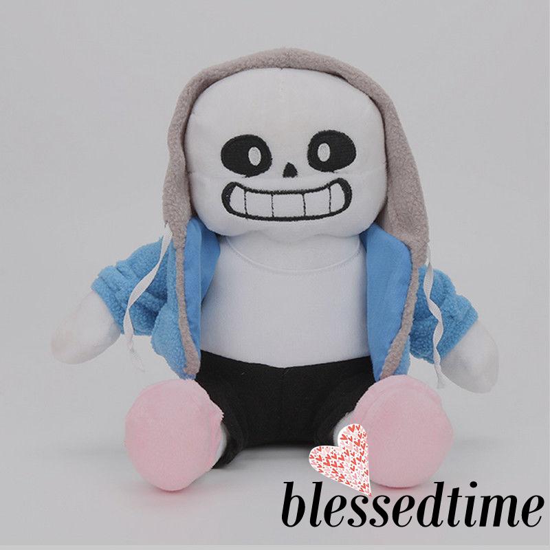 Đồ chơi búp bê nhồi bông hình nhân vật Sans game Undertale kích thước 12" dùng làm quà tặng