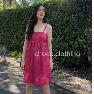 Váy 2 dây babydoll cúp ngực dáng ngắn, đầm nữ 2 dây xoè xinh xắn