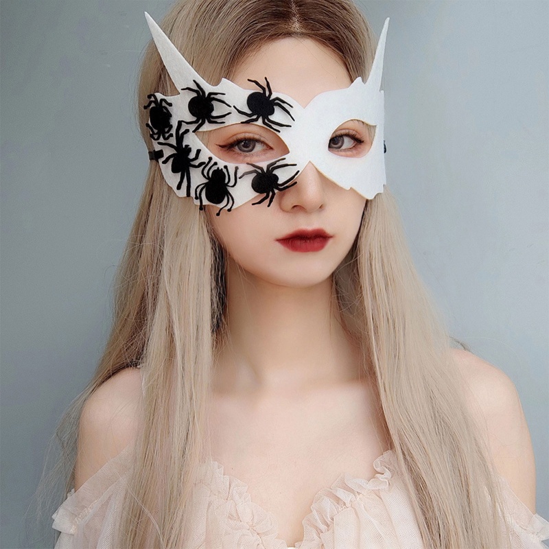 Mặt Nạ Nửa Mặt Hóa Trang Halloween Cho Nữ