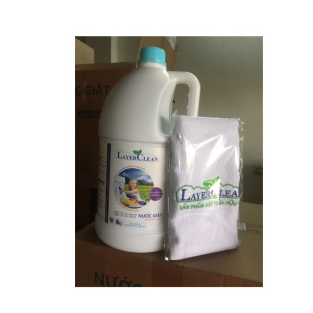 (Kèm Quà) Nước giặt hữu cơ Layerclean can 5l, 4l