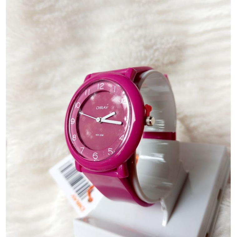Đồng hồ trẻ em chạy kim chống nước màu hồng sen hàng chí.nh hãng có bảo hành