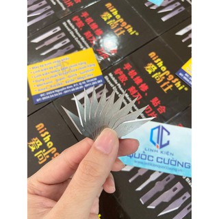 Lưỡi dao khắc (10 lưỡi)/ Hàng có sẵn