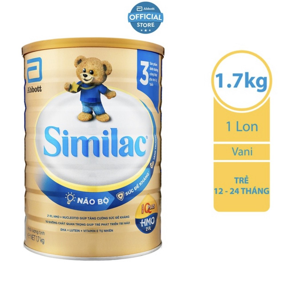 Sữa bột Abbott Similac IQ HMO số 3 1.7kg