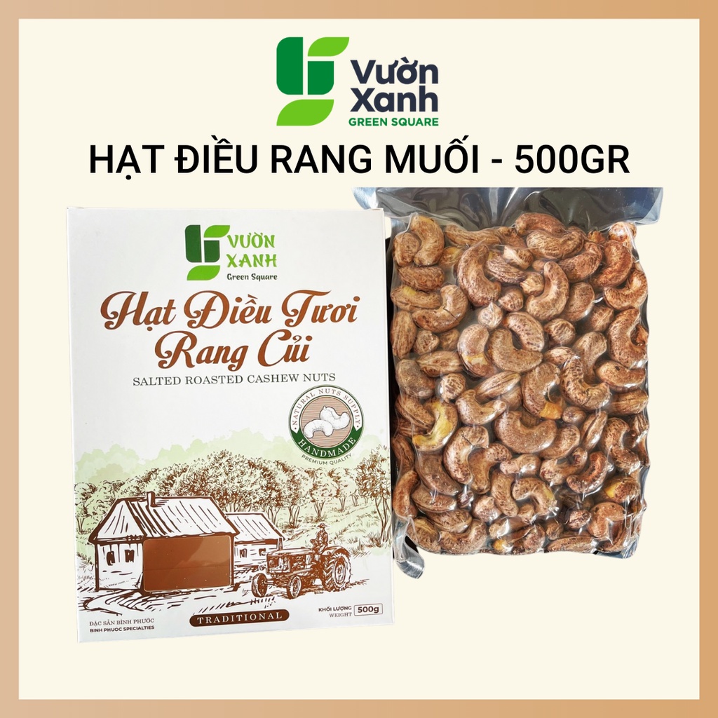 [Giảm 10%] Hạt điều rang muối loại 1 - túi 500gr - Hạt dinh dưỡng cho mẹ và bé