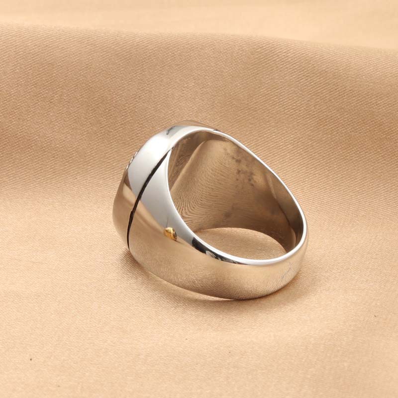 Nhẫn Thời Trang TITANIUM  Versac mặt logo thương hiệu độc  - Mẫu N015