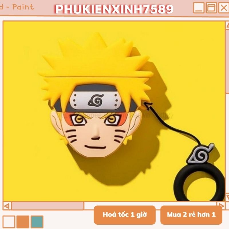 🔥 Case Ap 1/2 & Pro 🔥 Freeship 🔥 VỎ BỌC MODEL COOL NARUTO - Cho Tai Nghe Không Dây (Bluetooth) - TGDĐ89