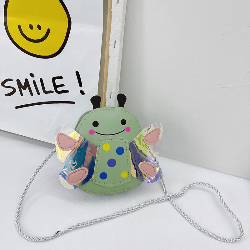 Túi đeo chéo cho bé gái hình ong lấp lánh, khủng long thân thiện chất da đẹp kiểu dáng siêu xinh mẫu mới năm 2021