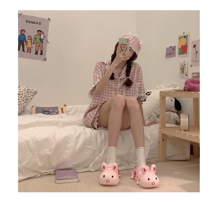 [28CAM]Dép cross nhựa xịn siêu cute đế chống trơn trượt