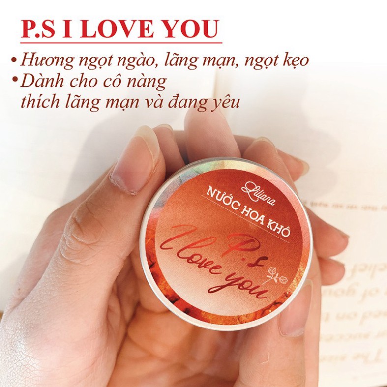 Nước hoa khô hương P.s I Love You - Hương thơm dành cho người đang yêu - lãng mạn | Thế Giới Skin Care