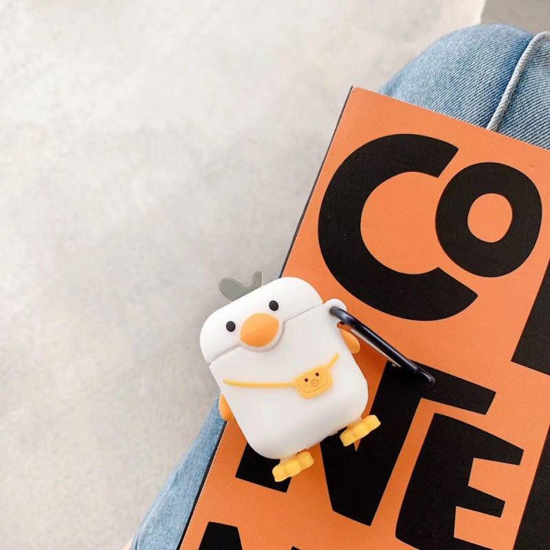 Vỏ Bảo Vệ Hộp Sạc Tai Nghe Airpods 1 2 3 Pro apple Bluetooth Không Dây Mềm Họa Tiết Gà Hoạt Hình 3D