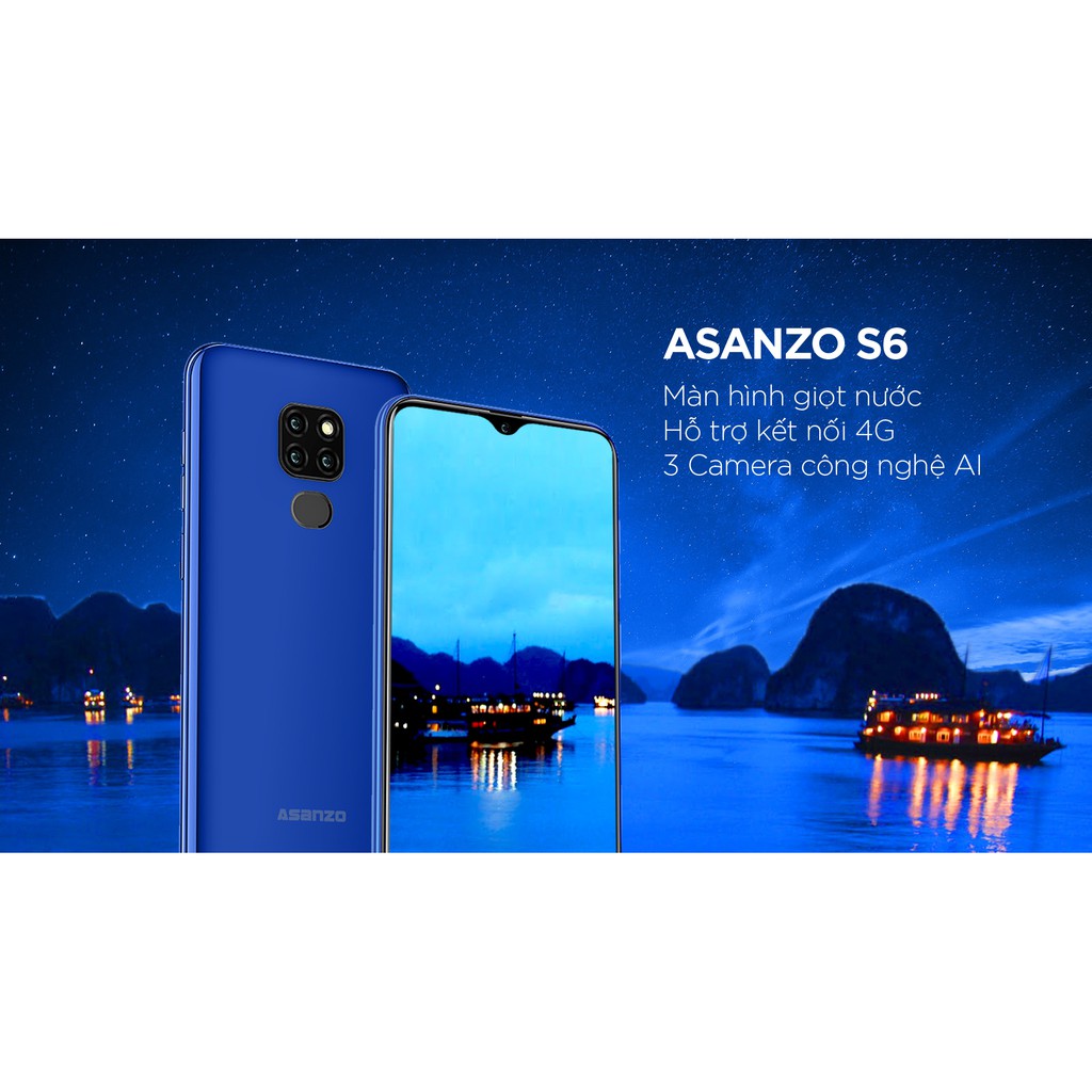 Điện Thoại Asanzo S6 3 Camera AI Kiêm luôn sạc dự phòng - Hàng Chính Hãng