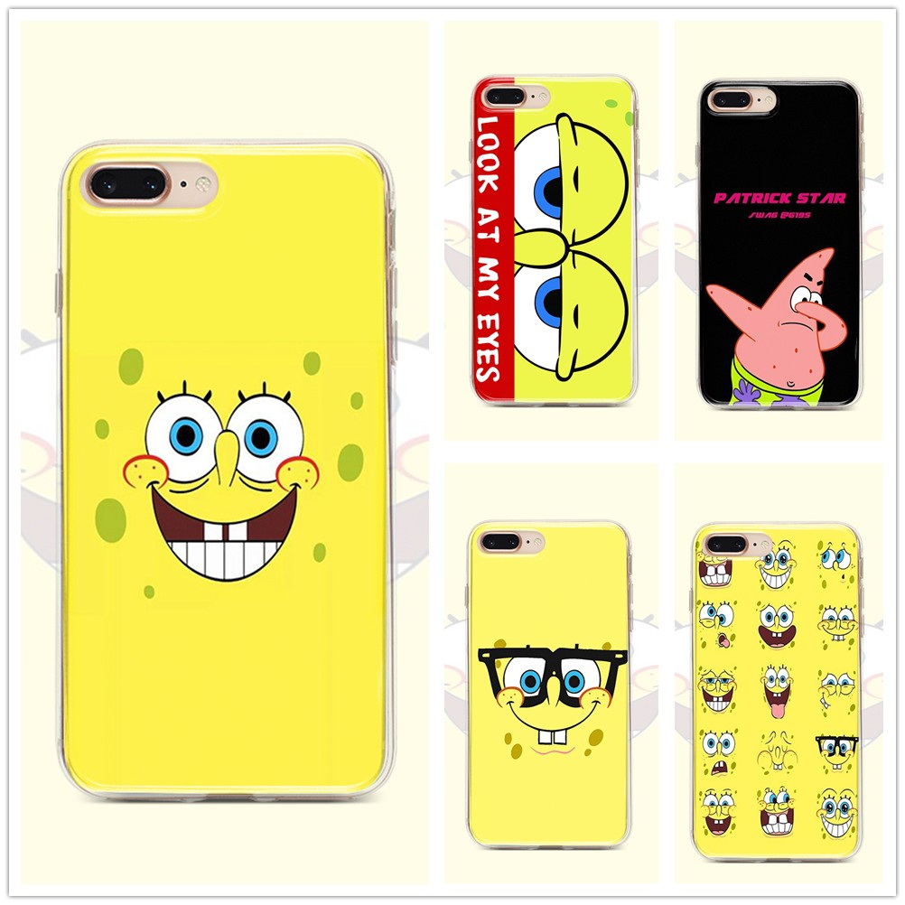 Ốp điện thoại nhựa dẻo SpongeBob Samsung Galaxy Note 10 Pro Note 10 lite Note 10 Plus 10+ Note 9 Note 8 7 5 4 3