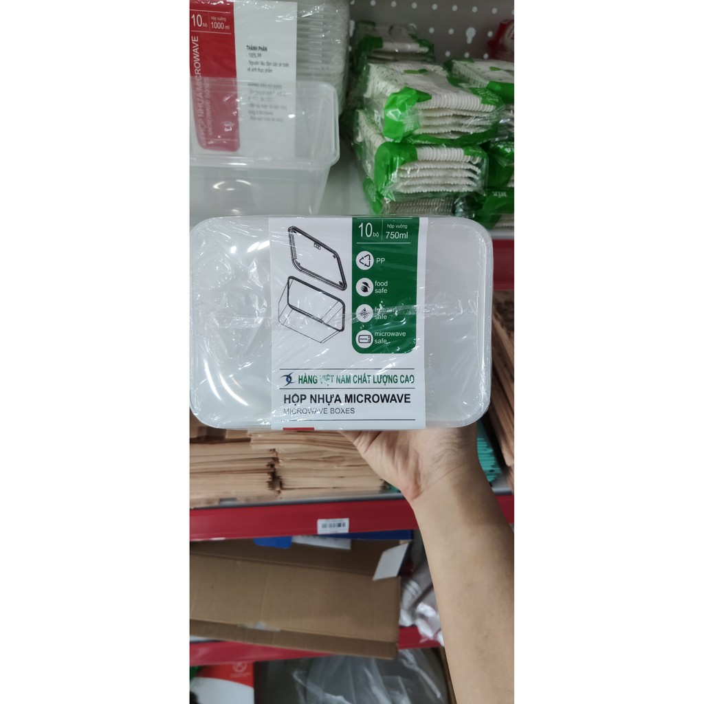 Set 10 Hộp Nhựa Đựng Thực Phẩm Cao Cấp