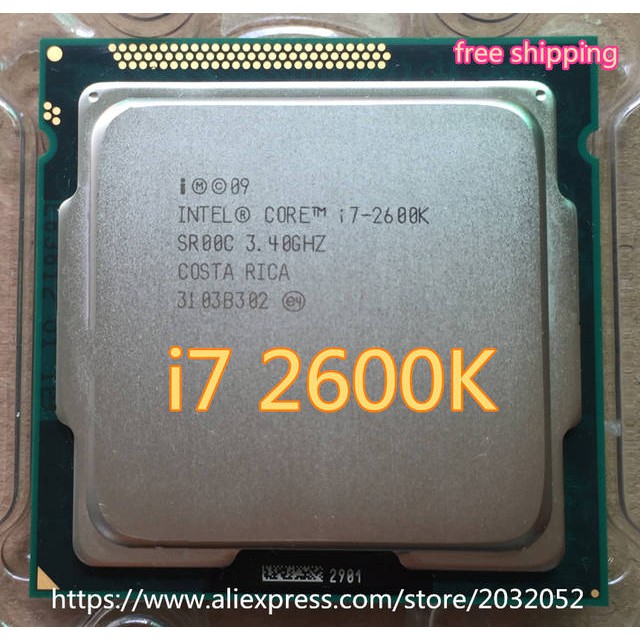 Bộ vi xử lý intel core i7 2600K, 4 nhân 8 luồng, OC