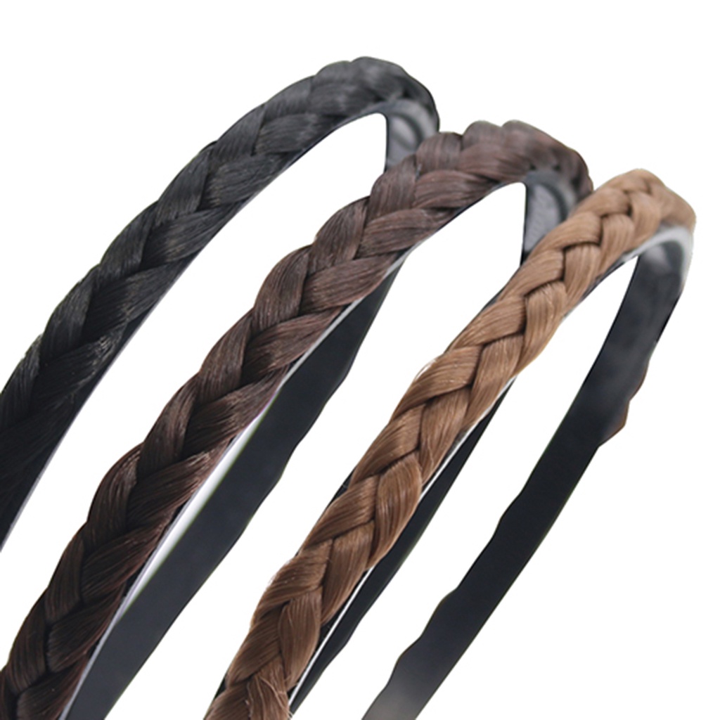 Băng đô cài tóc dạng tóc giả màu sắc thanh lịch nhẹ nhàng