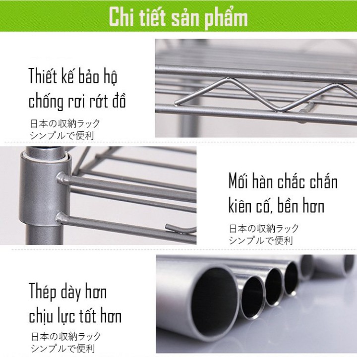 Kệ 5 Tầng Để Đồ Nhà Bếp - Chịu Lực Tốt - Có Thể Điều Chỉnh Kích Thước