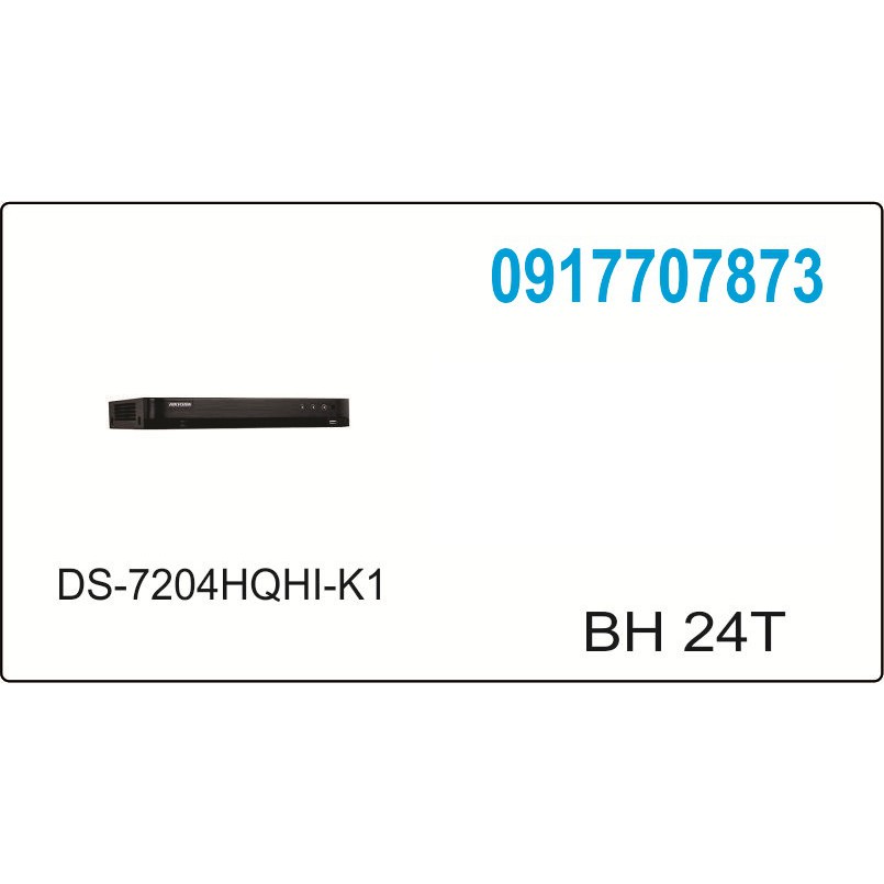Đầu ghi hình 2MP/3MP HD-TVI 4 kênh DS-7204HQHI-K1