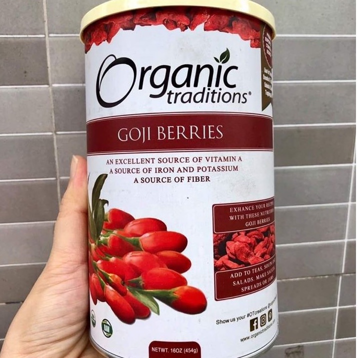 Kỷ Tử Organic Traditions Mỹ Kỷ Tử Đỏ Kỷ Tử Đen Organic Traditions Nhập Khẩu Mỹ 454gr Oanhtraicay | BigBuy360 - bigbuy360.vn