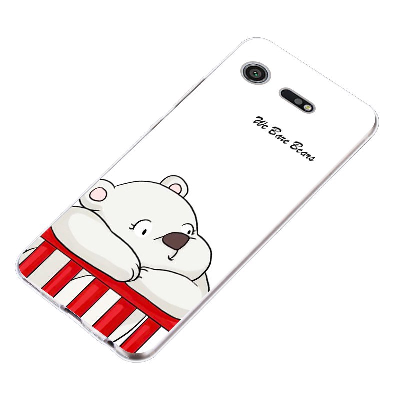 Ốp điện thoại dẻo silicon in hình gấu 5 cho Sony Xperia Z3 Z5 XZ1 XZ2 XZ Premium XZ3 XZ4 Compact