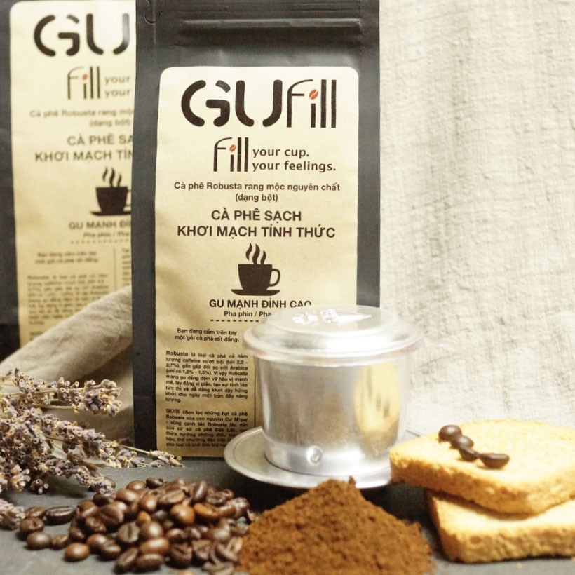 Cà phê nguyên chất GUfill - 100% Robusta Đăk Lăk rang mộc - Cà phê sạch, Gu mạnh đỉnh cao | BigBuy360 - bigbuy360.vn