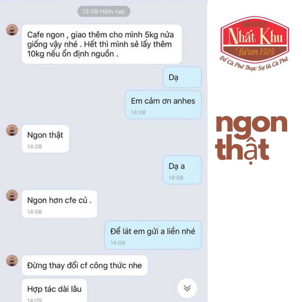 Cà phê pha phin NHẤT KHU 1 ký cafe nguyên chất 100% ROBUSTA thượng hạng thơm ngon