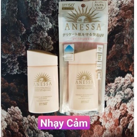 SỮA CHỐNG NẮNG ANESSA 2 MÀU CHO DA DẦU VÀ NHẠY CẢM SPF50+ PA++++