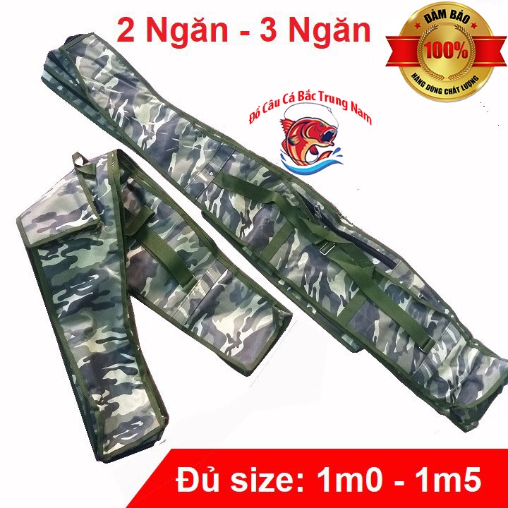 Túi Đựng Cần Câu Cá Rằn Ri 2-3 Ngăn Túi Đựng Đồ Câu Chống Thấm Nước Siêu Bền TDC01