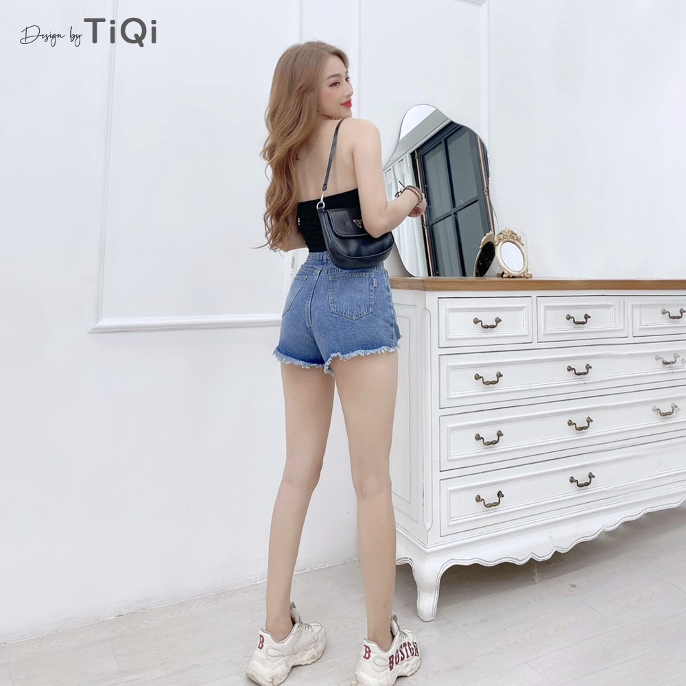 Quần Short Jean Nữ lưng cao TiQi Jeans S1-476 | BigBuy360 - bigbuy360.vn