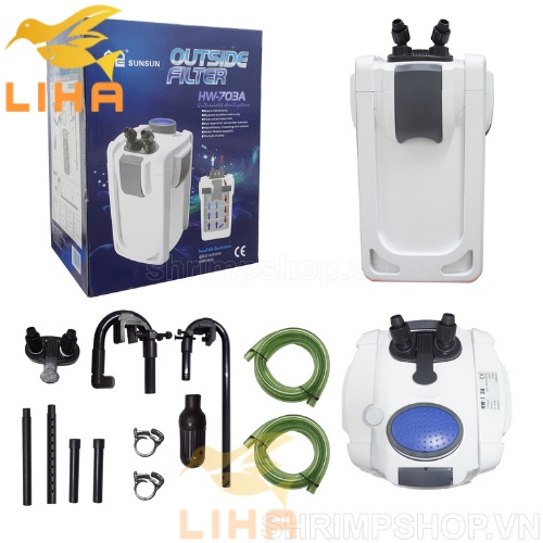 Lọc Thùng SunSun HW703A - Máy Lọc Thùng Bể Cá Thủy Sinh