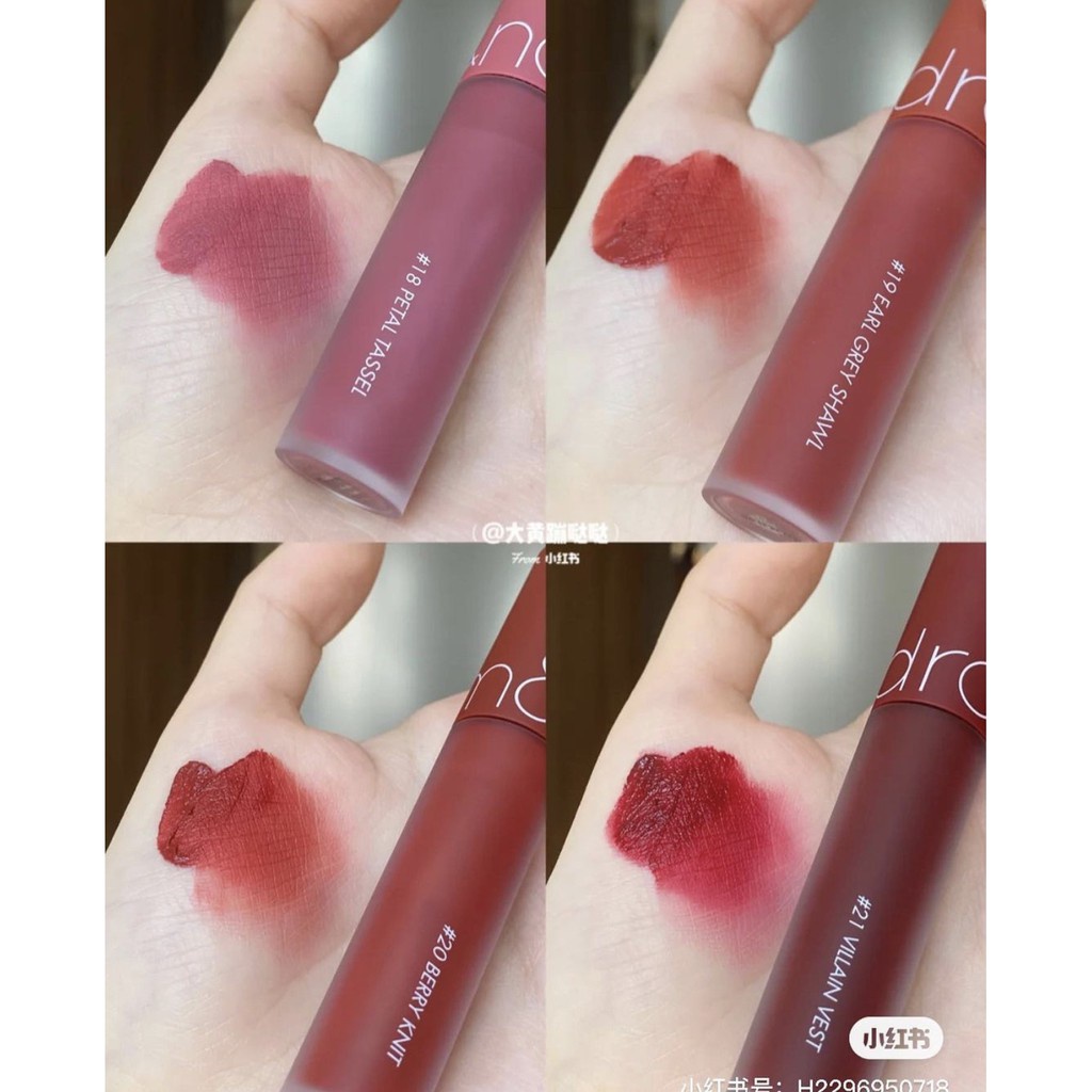 Son Kem Lì, Lên Màu Siêu Chuẩn Romand New Zero Velvet Tint 5.5g