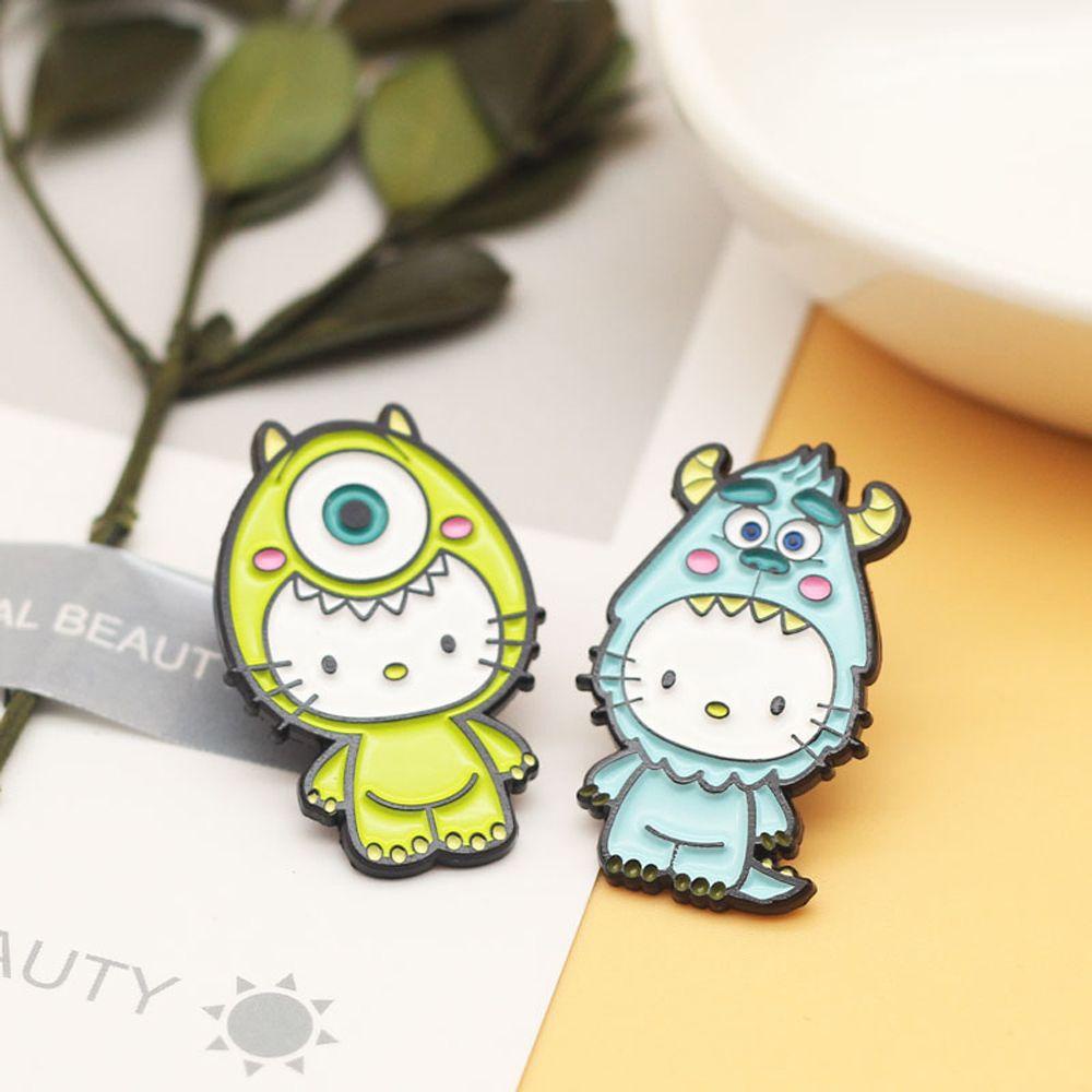 MOCHO Trâm Cài Áo Hình Mèo Mike Tráng Men Dễ Thương