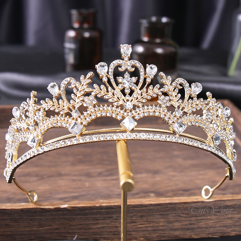 GETNOIVAS Vương Miện Đính Ngọc Trai Sang Trọng Cho Cô Dâu