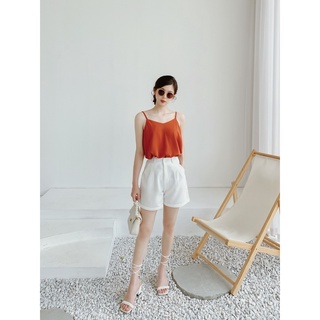 Áo thiết kế 2 dây lụa LYRA, dáng suông basic-LWBAO018