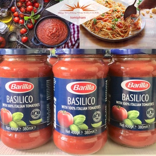 Sốt Mì Ý Cà Chua Barilla Basilico Hũ 400g-Sốt Rau Củ Quả Cà Chua Truyền Thống Cho Các Món Pizza,Mì Ý Spaghetti Chuẩn Vị