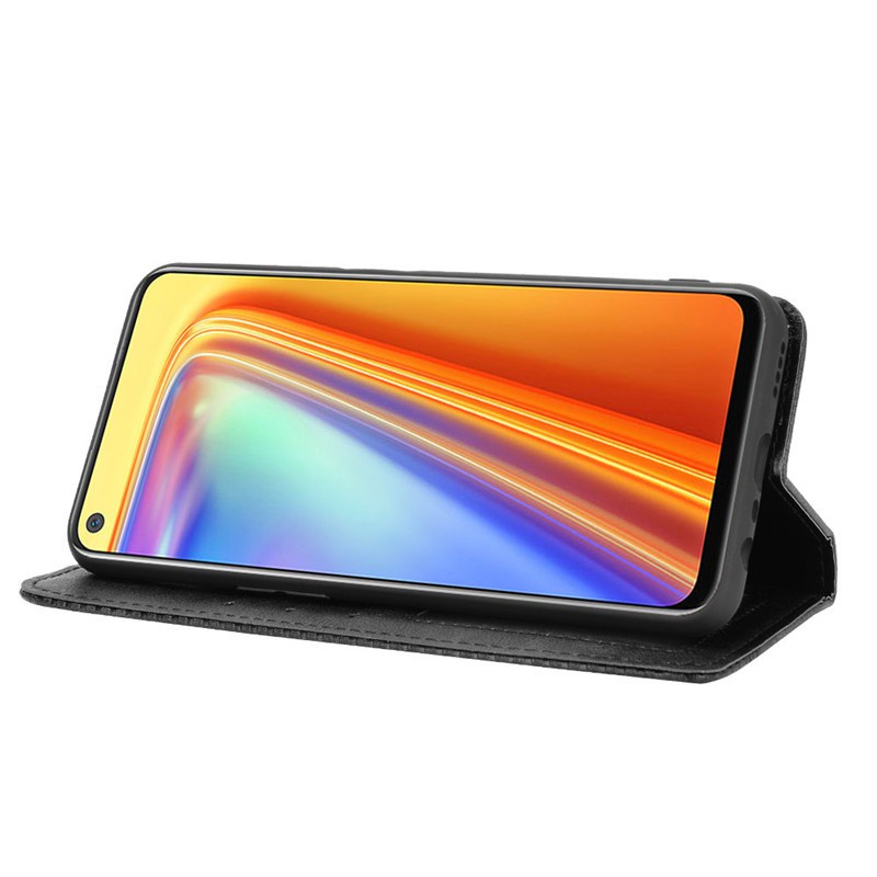 Bao da dạng ví Realme 7, 7 Pro, 7i, C17, C3, Realme 5, 5i, 5s có nắp gập, ngăn đựng thẻ ATM tiền tiện lợi