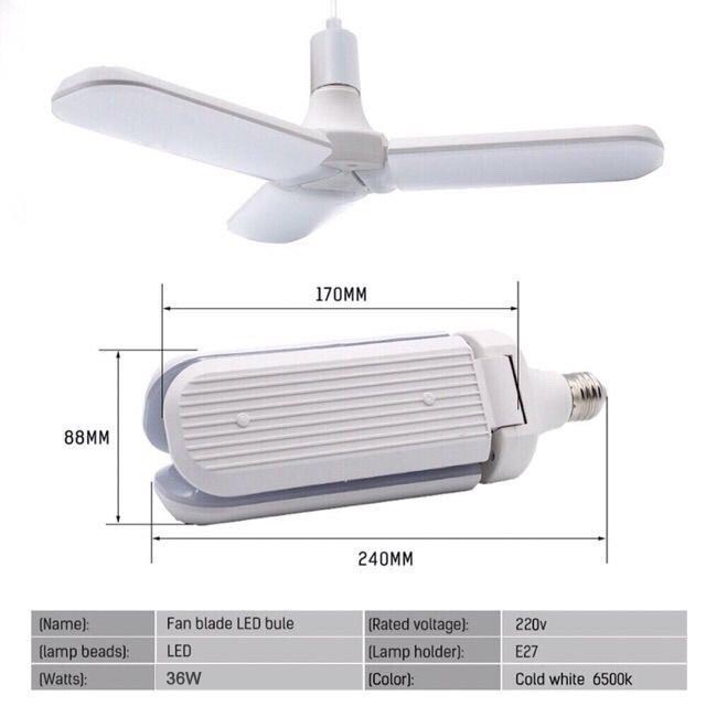 Bóng Đèn LED Gắn Trần 36W E27 Có Thể Điều Chỉnh Trang Trí Phòng Khách