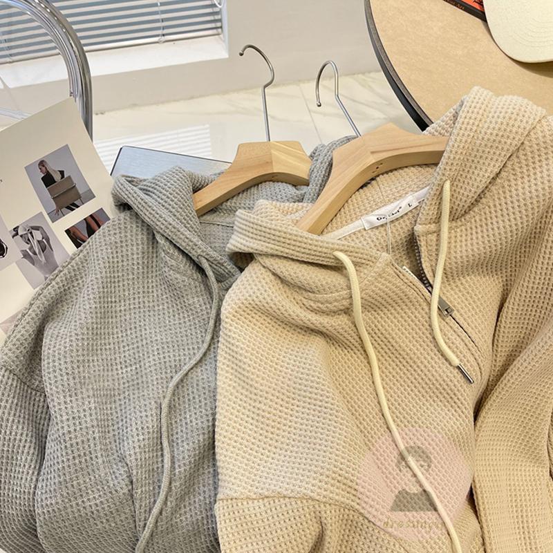 Áo Khoác Dài Tay Có Khóa Kéo Màu Sắc Thời Trang Cho Nữ