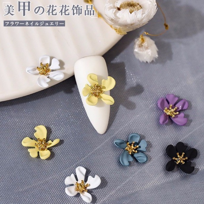 Charm Hoa 3D cao cấp trang trí móng phong cách nhật bản