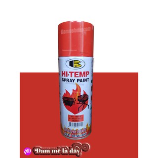 Sơn chống cháy màu cam-Sơn chịu nhiệt độ cao HI TEMP 200°C Bosny